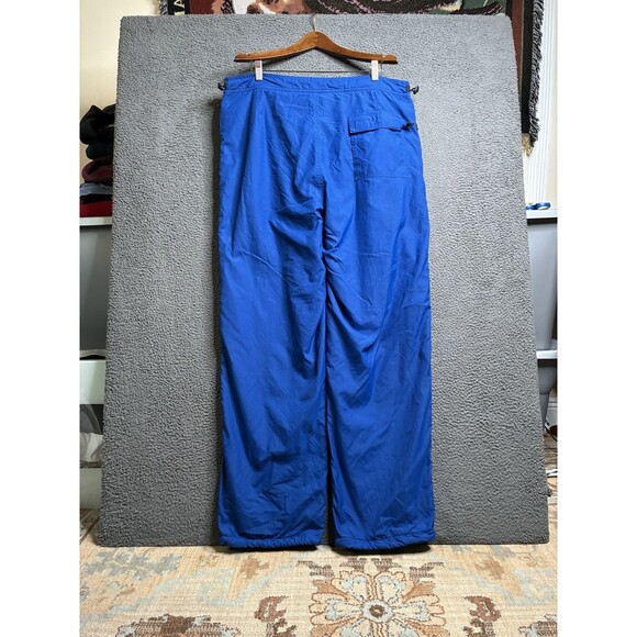 Vintage 90s Gap Mens XL Fleece Lined Wide Leg Windbreaker Sweatpants Blue Baggy - Picture 8 of 16